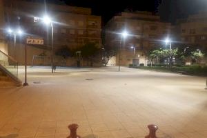 Alzira continua amb el canvi a il·luminació LED a la plaça Corbeil Essonnes
