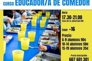 La Casa de la Juventud acogerá dos cursos de formación en educador de comedor y manipulación de alimentos