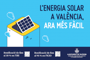 València pone en marcha una campaña informativa sobre las ventajas fiscales de implantar paneles solares