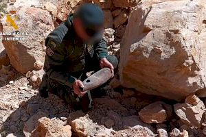 La Guardia Civil localiza un artefacto explosivo en Buñol y lo explosiona