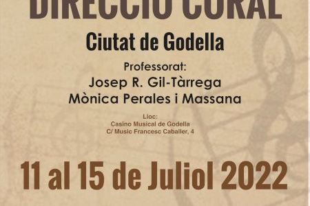 Del 9 al 13 de julio, Josep R. Gil-Tàrrega i Mònica Perales impartirán el VIII curso de dirección Ciudad de Godella