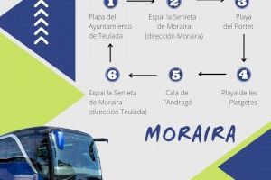 Vuelve a Teulada Moraira el servicio gratuito de autobús para la temporada estival