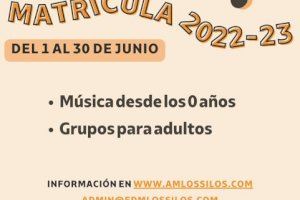La Escuela de la Agrupación Musical Los Silos abre plazo de matrícula