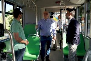 La Vila Joiosa y el Grupo Avanza prueban un autobús 100% eléctrico para su futura integración en el servicio de transporte urbano