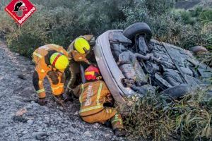 Aparatós accident de trànsit en l'AP-7 a La Vila Joiosa