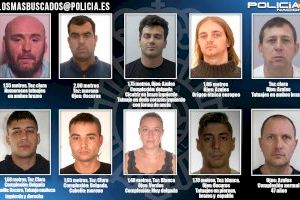 Estos son los 10 fugitivos más buscados de España