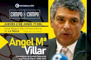 Ángel Villar repasará en La Nucía “Una vida dedicada al fútbol” el próximo jueves