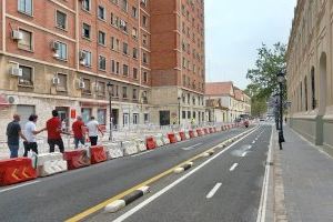 Comienzan las obras de ampliación de aceras en la calle General Gil Dolz de Valencia