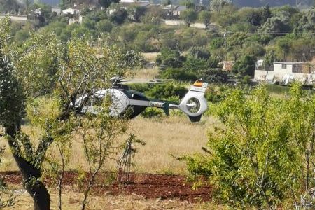 Diversos vehicles i fins a un helicòpter: Agricultors d'Alacant denuncien el dispositiu de les inspeccions de treball en el camp