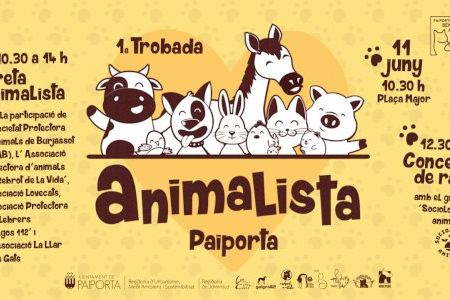 La primera Trobada Animalista de Paiporta comptarà amb 8 associacions i protectores