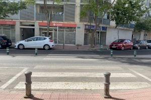 Iniciadas las obras de mejora de intersecciones e instalación de avisos acústicos englobadas en el Plan+ Cerca de la Diputación de Alicante