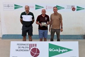 El club de Moixent triomfa en El Corte Inglés de Galotxa en trinquet