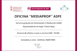 El Ayuntamiento de Aspe implanta nuevo servicio de Mediación de proximidad - Mediaprop