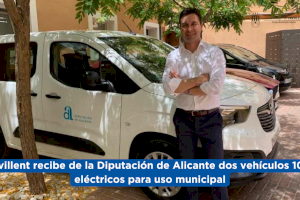 Crevillent recibe de la Diputación de Alicante dos vehículos 100% eléctricos para uso municipal