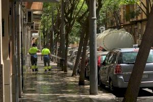 El Ayuntamiento de San Vicente del Raspeig realiza una limpieza extraordinaria en diferentes plazas, zonas verdes y calles del municipio