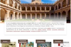 La Biblioteca Virtual Miguel de Cervantes de la UA ha inaugurado el portal Acadèmia Valenciana de la Llengua