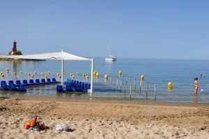 El programa de playas accesibles ya está en funcionamiento en la playa Centro