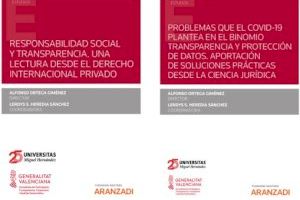 Los profesores de la UMH Alfonso Ortega y Lerdys Heredia publican libros sobre transparencia, protección de datos y responsabilidad social