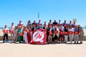 Las playas de Puerto de Sagunto, Almardà y Corinto mantienen el sello de calidad de las banderas Qualitur un verano más