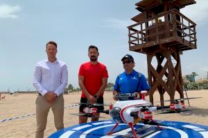 Sagunto mantendrá el servicio de vigilancia y rescate con drones en sus playas durante los próximos cuatro años de la mano de General Drones
