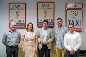 Mazón exigeix “menys restriccions i major llibertat al sector del taxi per a millorar el servei”