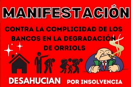 Orriols en Lucha es manifesta contra la degradació planificada del barri pels bancs i els fons voltors