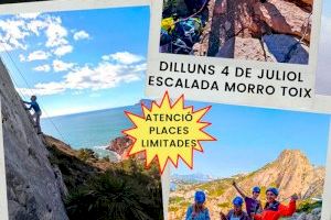 Joventut organitza una jornada d'escalada esportiva en el Morro Toix