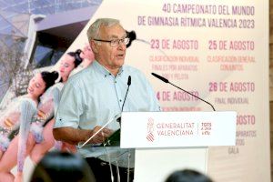 L’alcalde dona la benvinguda a València al Campionat de Gimnàstica Rítmica 2023 que serà l’avantsala dels Jocs Olímpics en la disciplina