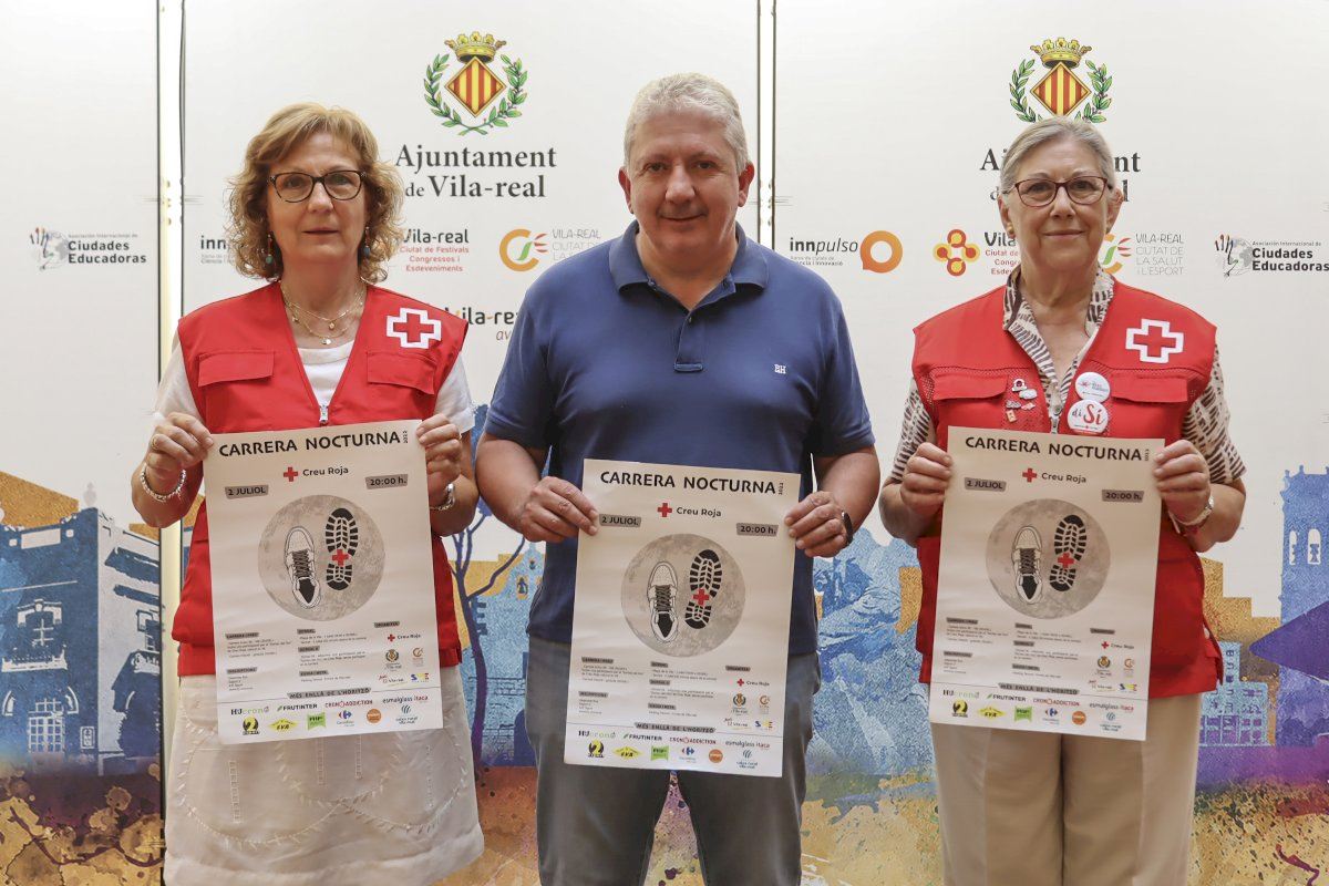 Creu Roja en Vila-real ultima su 5K solidaria nocturna en el Termet como antesala al ‘Sorteo del Oro’