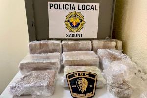 La Policia Local de Sagunt deté dos persones per un presumpte delicte de tràfic de drogues