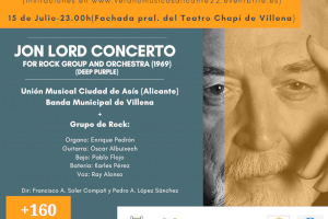 El Festival Verano de Músicas acerca a Jon Lord en un concierto para Banda Sinfónica y banda de Rock