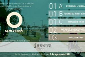 La Generalitat convoca la VII edición de los Premis Mobilitat CV 2022