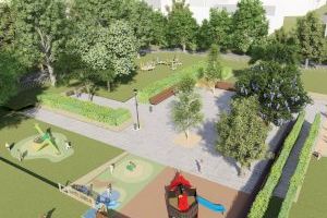 Valencia ampliará el jardín de la plaza de Alfredo Candel y traslada la zona de perros a la avenida de Aragón