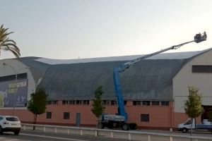 Comencen les obres de millora del sostre del Palau d’Esports