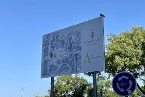 Alzira instal·la un mural amb la imatge turística de la ciutat