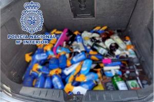Localizan una gran cantidad de bebidas alcohólicas y cremas solares robadas en Alicante