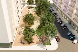 El nou jardí de Nino Bravo en Morvedre serà una gran plaça de quasi 2.000 metres quadrats