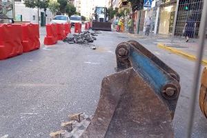 Las obras de la avenida Constitución de Villena estará acabada para el desfile de Moros y Cristianos