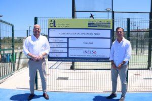 Las nuevas pistas de tenis de Teulada Moraira ya están preparadas para su apertura