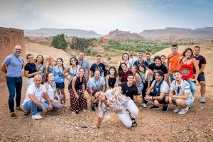 Veinte estudiantes valencianos viven la experiencia de su vida en Marruecos con la Cátedra Cultura Empresarial