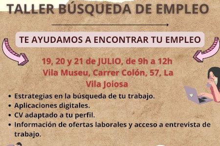 La Oficina Municipal de Información al Consumidor de la Vila Joiosa lanza un taller gratuito de búsqueda de empleo