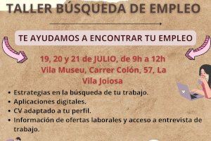 La Oficina Municipal de Información al Consumidor de la Vila Joiosa lanza un taller gratuito de búsqueda de empleo