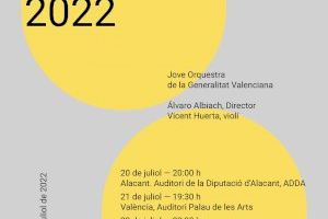 La Jove Orquestra de la Generalitat Valenciana ofereix tres concerts per a tancar la seua Trobada d’Estiu