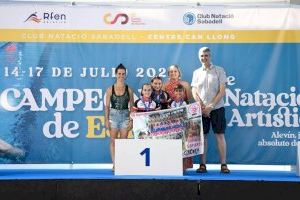 El Azahar Sincro conquista el campeonato de España con su dúo mixto alevín en Sabadell