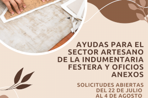 El Ayuntamiento de Teulada abre el plazo de solicitud de ayudas para el sector artesano de la indumentaria festera y oficios anexos