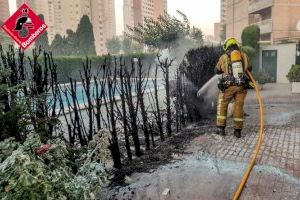Sofocan un incendio en una urbanización de Benidorm