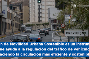 Crevillent recibe de la Diputación 18.000€ de subvención para la redacción de su Plan de Movilidad Urbana Sostenible (PMUS)