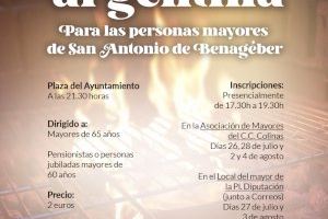 El Ayuntamiento organiza una barbacoa argentina para las personas mayores de San Antonio de Benagéber