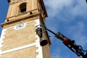 Las campanas de la parroquia de Nuestra Señora de los Ángeles de Albal vuelven a sonar después de cinco meses tras su restauración