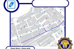El Ayuntamiento de Dénia activa la zona azul en tres calles del centro para dinamizar el aparcamiento